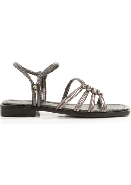 MİA026-1510 Kadın Taşlı Abiye Günlük-Düğün-Eğlence-Platin Tatil Sandaleti fırsatları