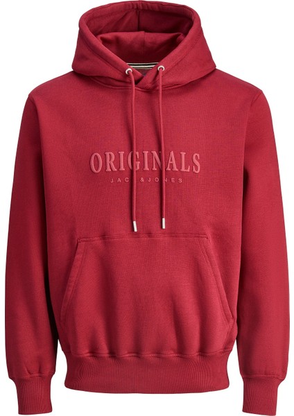 Jack Jones Original Yazılı Erkek Kapüşonlu Sweatshirt 12270541