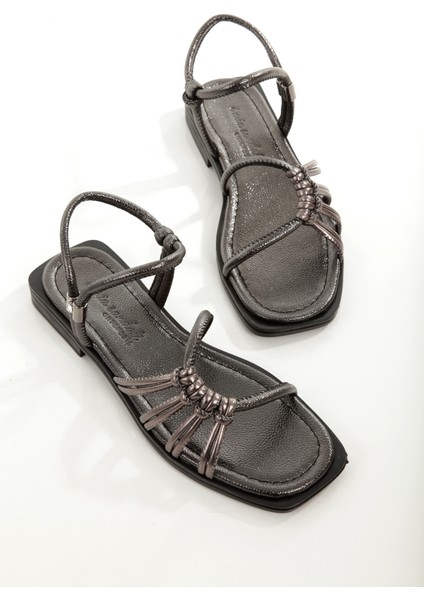 MİA026-1510 Kadın Taşlı Abiye Günlük-Düğün-Eğlence-Platin Tatil Sandaleti modelleri