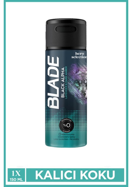 Hero Selection Serisi Black Alpha Erkek Deodorant 150 ml