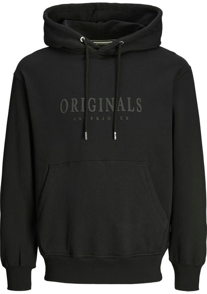 Jack Jones Original Yazılı Erkek Kapüşonlu Sweatshirt 12270541