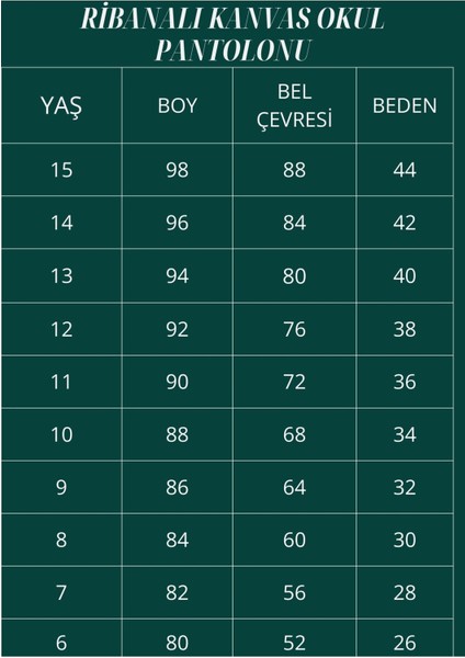 Milli Eğitim Bakanlığı Standartlarına Uygun Okul Pantalonu fırsatları