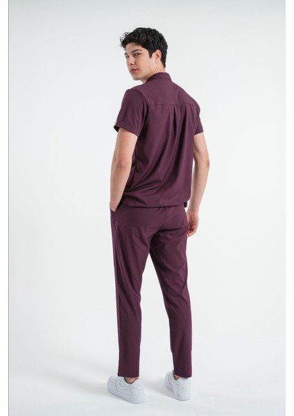 Lizy Matheo Erkek Düğmeli Hakim Yaka Hemşire Doktor Üniforma Takım Scrubs Takım Hastane Forması fırsatları