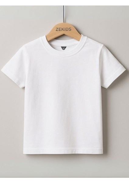 Çocuk Pamuklu Basic Kısa Kollu T-Shirt modelleri