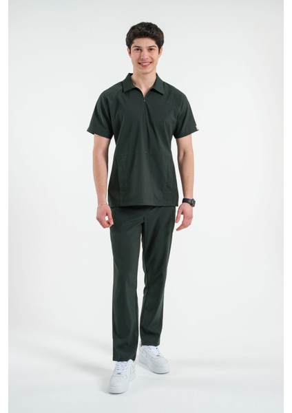 Lizy Nolan Erkek Fermuarlı Hemşire Doktor Üniforma Takım Scrubs Takım Hastane Forması fiyatları