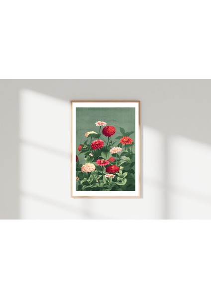Japon Tarzı Zinya Çiçekleri Posteri/çerçevesiz - 50X70 fırsatları