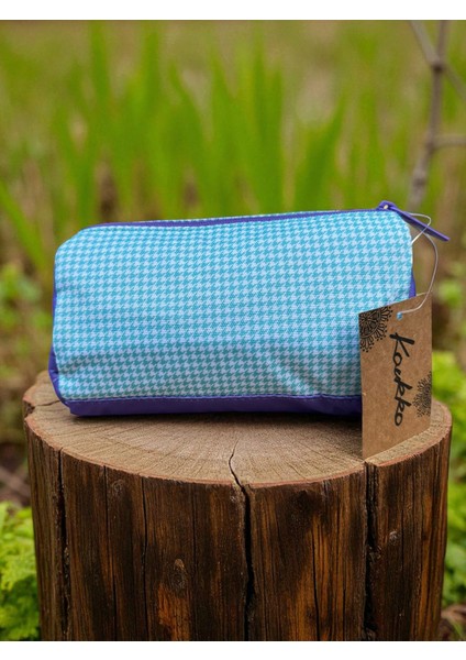 Wichlight Ekose Lila Kalem Çantası - Kalemlik fırsatları