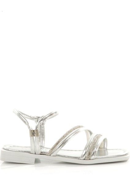 MİA026-1512 Kadın Taşlı Abiye Günlük-Düğün-Eğlence-Gümüş Tatil Terliği fırsatları