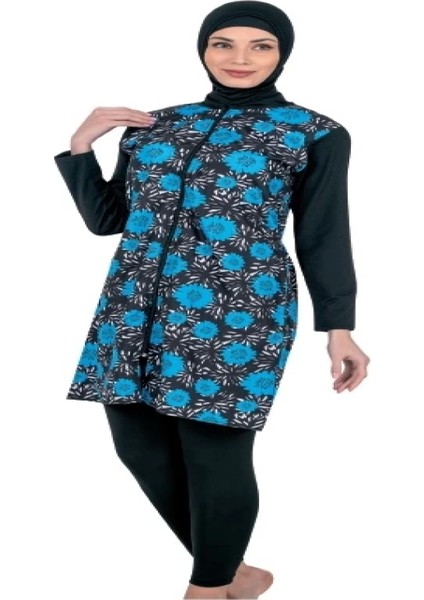 Fantasy 3121 Bayan Desenli Tesettür Mayo