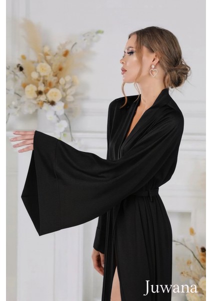Gelin Sabahlık – Uzun Ipeksi Saten Kimono modelleri
