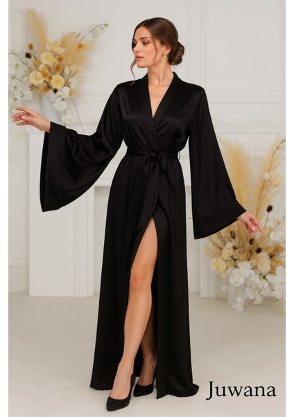 Gelin Sabahlık – Uzun Ipeksi Saten Kimono fırsatları