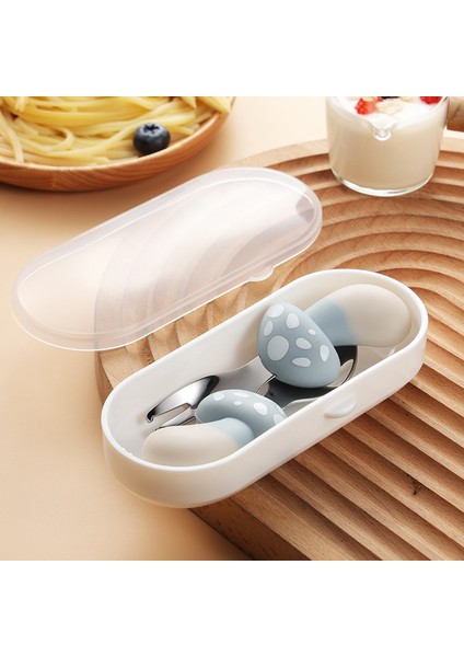 Mantar Figürlü Premium Çocuk Bpa Free Silikon Sap Paslanmaz Çelik Uçlu Çatal-Kaşık Set 9+ Ay fiyatları
