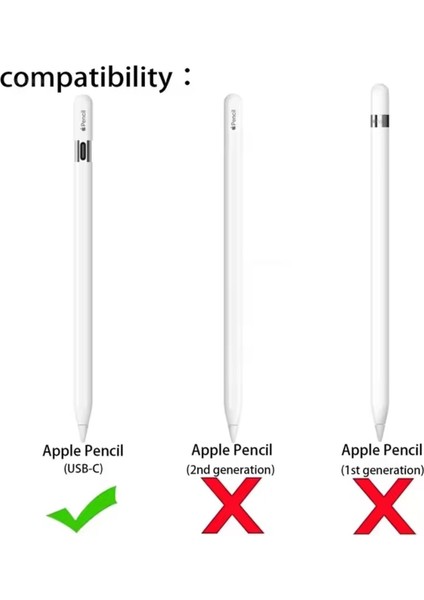 Apple Pencil Usb-C ile Uyumlu Kılıf Apple Pencil USB C Silikon Koruma Kılıfı Yüksek Kalite'de Liquid fiyatları