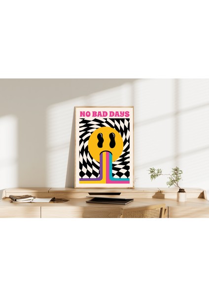 No Bad Days | Retro & Pozitif Enerji Posteri/çerçevesiz - 50X70