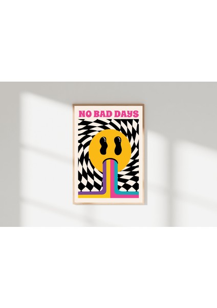 No Bad Days | Retro & Pozitif Enerji Posteri/çerçevesiz - 50X70 fırsatları