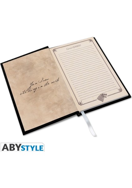 Game Of Thrones - Premium A5 Notebook "stark" Sert Kapak Defter - ABYNOT049 fırsatları