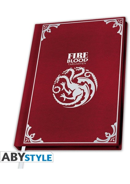 Game Of Thrones - Premium A5 Notebook "targaryen" - Defter - ABYNOT048