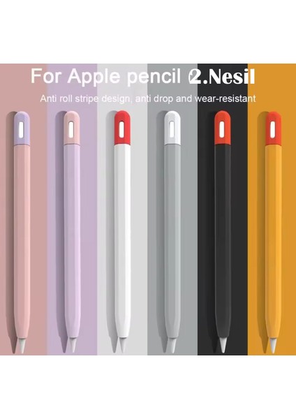Apple Pencil 2. Nesil ile Uyumlu Kılıf Pencil 2 Nesil Silikon Koruma Kılıfı Yüksek Kalite'de Liquid fırsatları