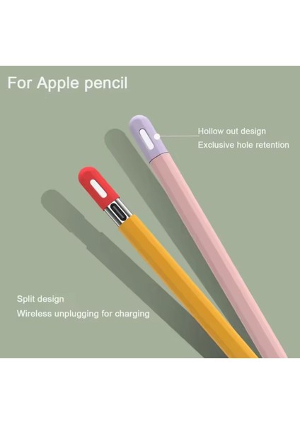 Apple Pencil 2. Nesil ile Uyumlu Kılıf Pencil 2 Nesil Silikon Koruma Kılıfı Yüksek Kalite'de Liquid indirimleri