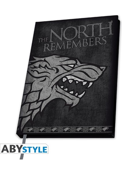 Game Of Thrones - A5 Notebook "stark" Sert Kapak Defter - ABYNOT030