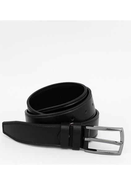 %100 Hakiki Deri Çocuk Kemeri 3.5cm Siyah Klasik modelleri