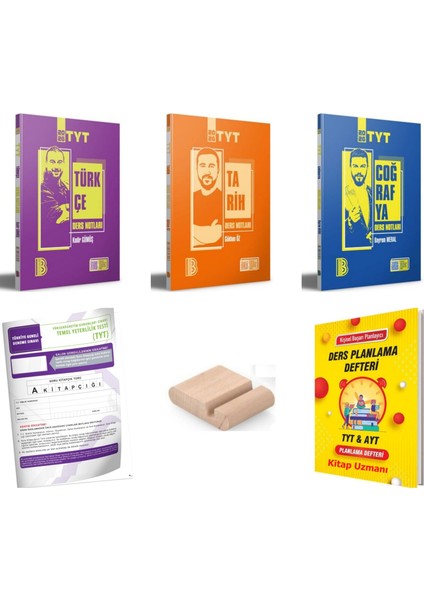 Tyt Eşit Ağırlık Ders Notları ( Türkçe Tarih Coğrafya ) Yks 2026+PLAN Defteri +Telefon Tutucu+Deneme