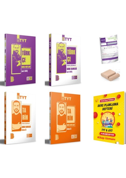 Tyt Türkçe Tarih Ders Notları ve Soru Bankası Yks 2026+PLAN Defteri+Telefon Tutucu+Deneme