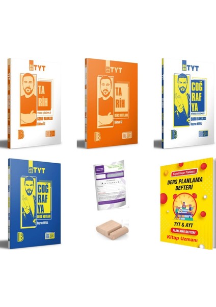 Tyt Tarih Coğrafya Ders Notları ve Soru Bankası Yks 2026+PLAN Defteri+Telefon Tutucu+Deneme