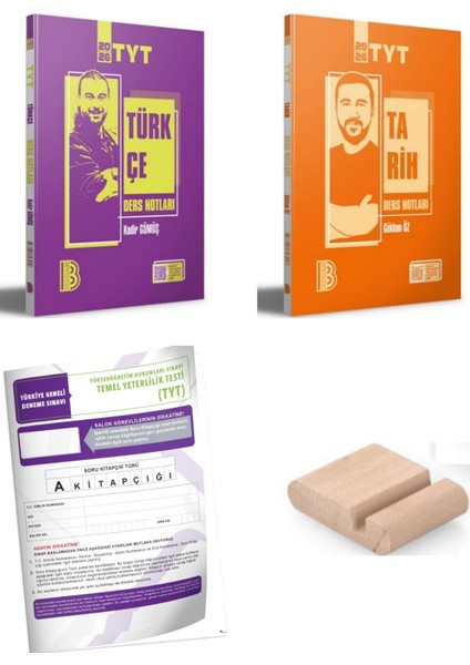 Tyt Türkçe ve Tarih Ders Notları Yks 2026 +Telefon Tutucu+Deneme