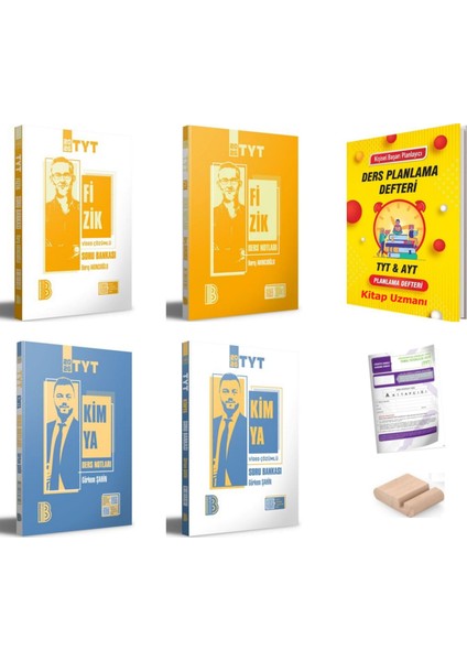 Tyt Fizik Kimya Ders Notları ve Soru Bankası Yks 2026+PLAN Defteri+Telefon Tutucu+Deneme