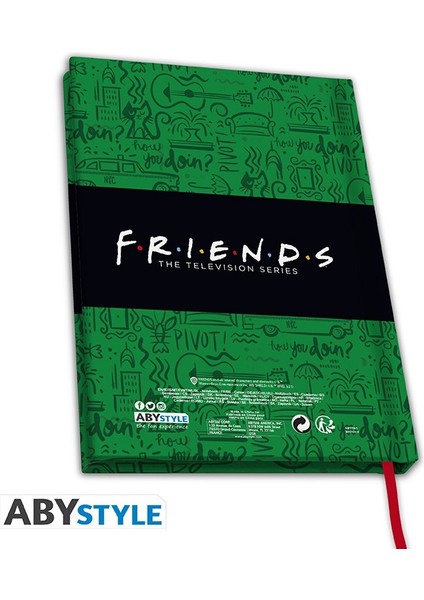 Frıends - A5 Notebook Friends - Sert Kapak Defter - ABYNOT073 fiyatları