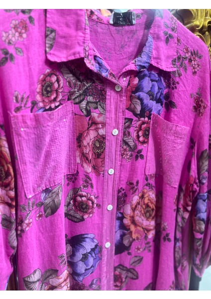 Kadın Pul Payet Detaylı Italyan Keten Tunik fiyatları