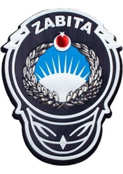 Zabıta Arması 3D Plastik, 2025 Yeni Tip, Cırtlı, Standart Ölçü,