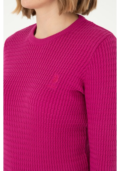 Kadın Fuşya Kazak /Triko 50288979-VR023