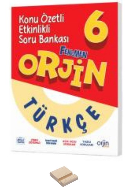 6. Sınıf Orjin Türkçe Konu Özetli Soru Bankası + Telefon Standı
