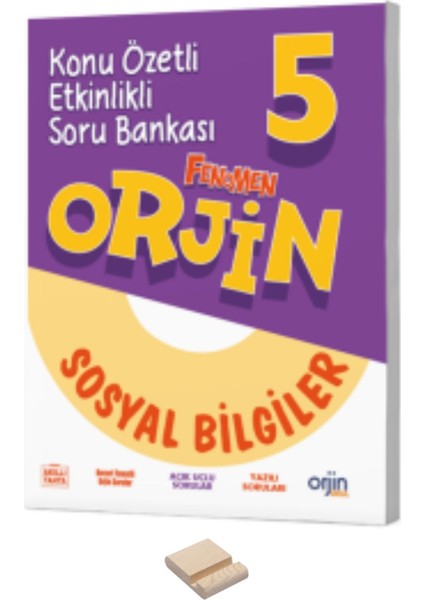 5. Sınıf Orjin Sosyal Bilgiler Konu Özetli Soru Bankası + Telefon Standı
