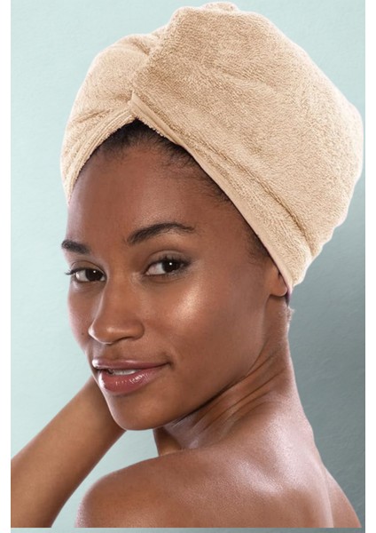 Kalın Saç Havlusu Plaj Deniz Havuz Bonesi Kurulama Banyo Saç Kurutma Baş Havlusu