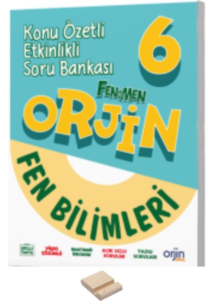 6. Sınıf Orjin Fen Bilimleri Konu Özetli Soru Bankası + Telefon Standı