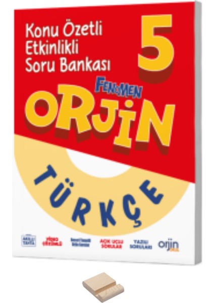5. Sınıf Orjin Türkçe Konu Özetli Soru Bankası + Telefon Standı