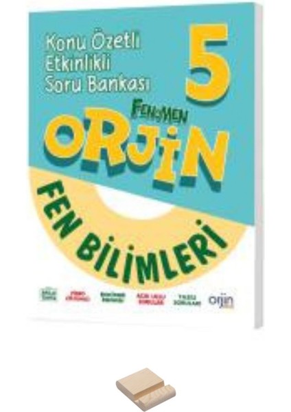 5. Sınıf Orjin Fen Bilimleri Konu Özetli Soru Bankası + Telefon Standı