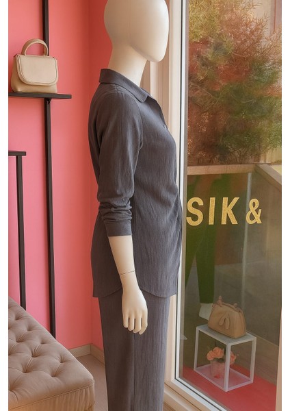 Gri Renk Ikili Takım Alt Veüst Model fiyatları