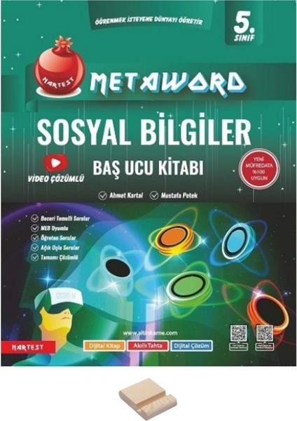 5. Sınıf Metaword Sosyal Bilgiler Konu Özetli Etkinlikli Soru Bankası + Telefon Standı