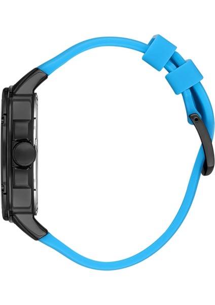 DK.1.10640.3 Açık Mavi Siyah Aktif Fonksiyonlu Takvimli Oval Kare Model Erkek Kol Saati fiyatları