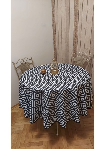 Yuvarlak,duck (Sıvı Itici ,leke Tutmaz) Kumaş,masa Örtüsü
