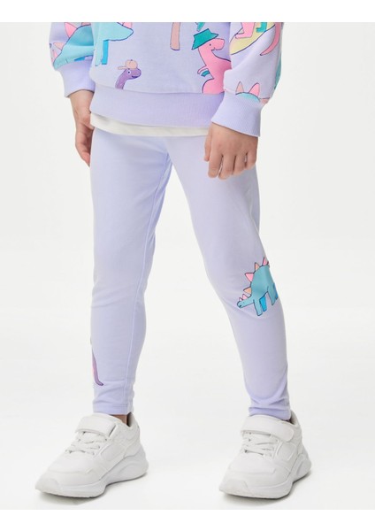 Skinny Fit Desenli Legging Tayt (2-7 Yaş) modelleri