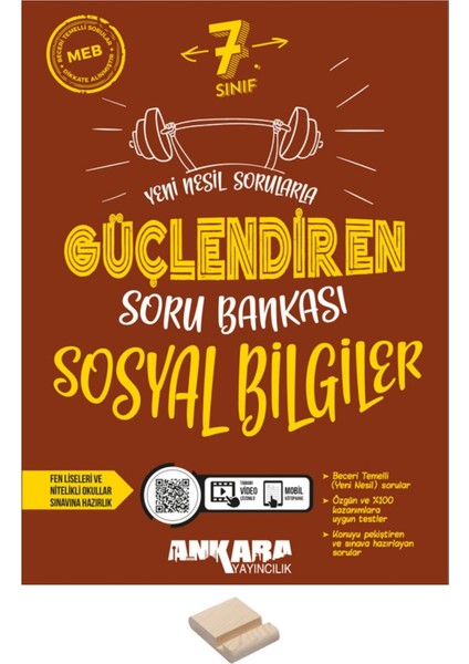 7. Sınıf Sosyal Bilgiler Güçlendiren Soru Bankası ve Telefon Standı
