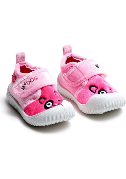 03197 Kız Çocuk Günlük Cırtlı Panduf Kreş Ayakkabı