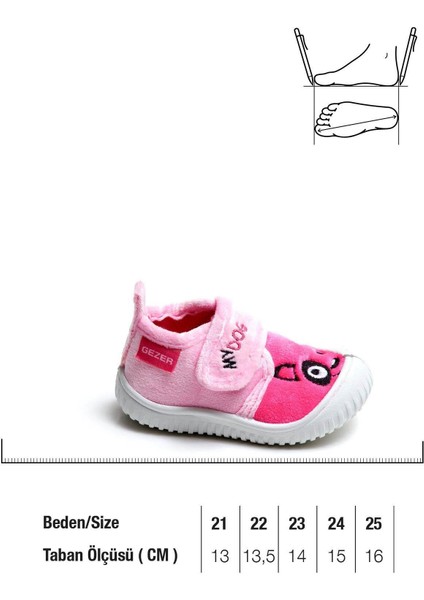 03197 Kız Çocuk Günlük Cırtlı Panduf Kreş Ayakkabı fiyatları