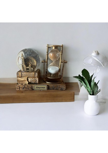 Eyfel Işıklı Sulu Kar Küreli Kum Saati Hediyelik Kum Saati-Karışık fiyatları