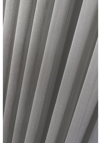 Velara Pırıltılı Tül Perde – Modern Salon, Gri, Ultra Dökümlü 1x3 Sık Pile fiyatları